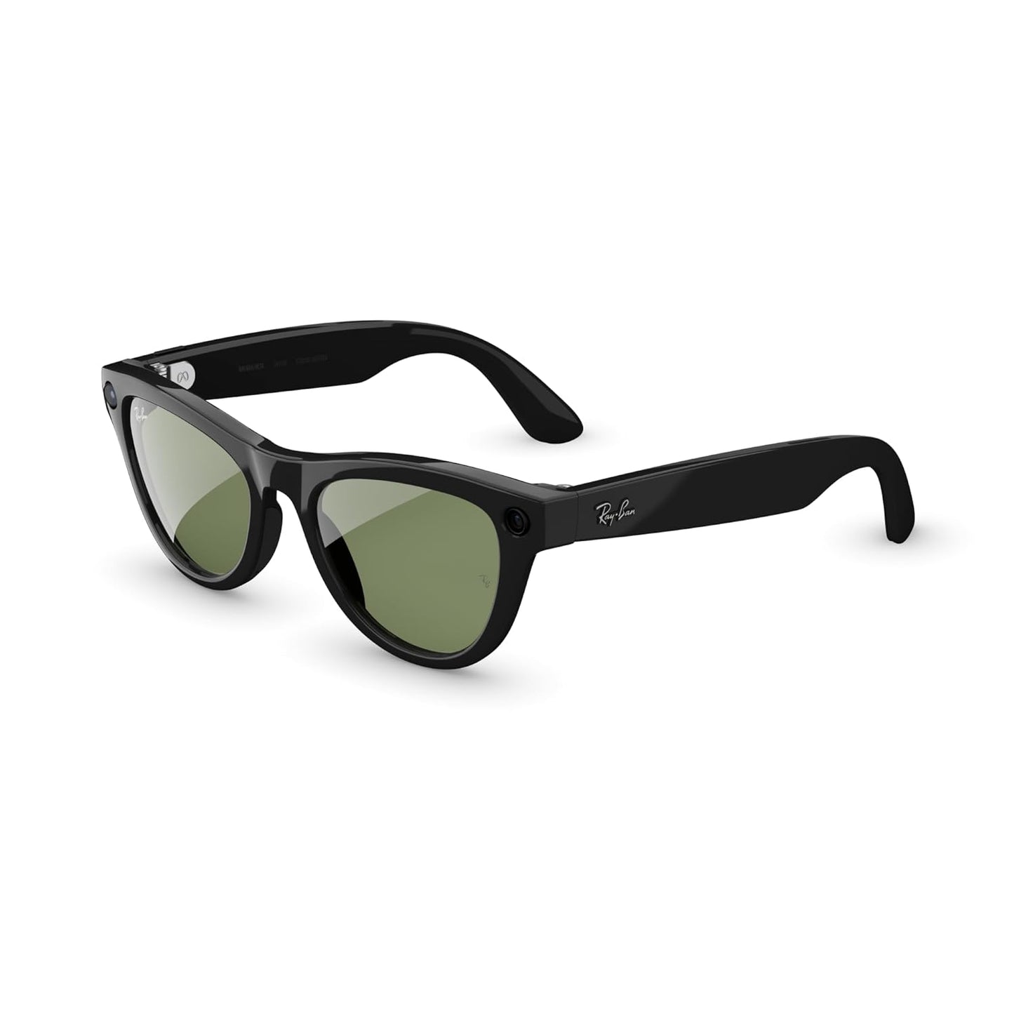 Meta Ray-Ban (Gen 2), Skyler, Shiny Black | Smart AI Glasses for Men, Women — 2x Battery Life — 3K Ultra HD Resolution