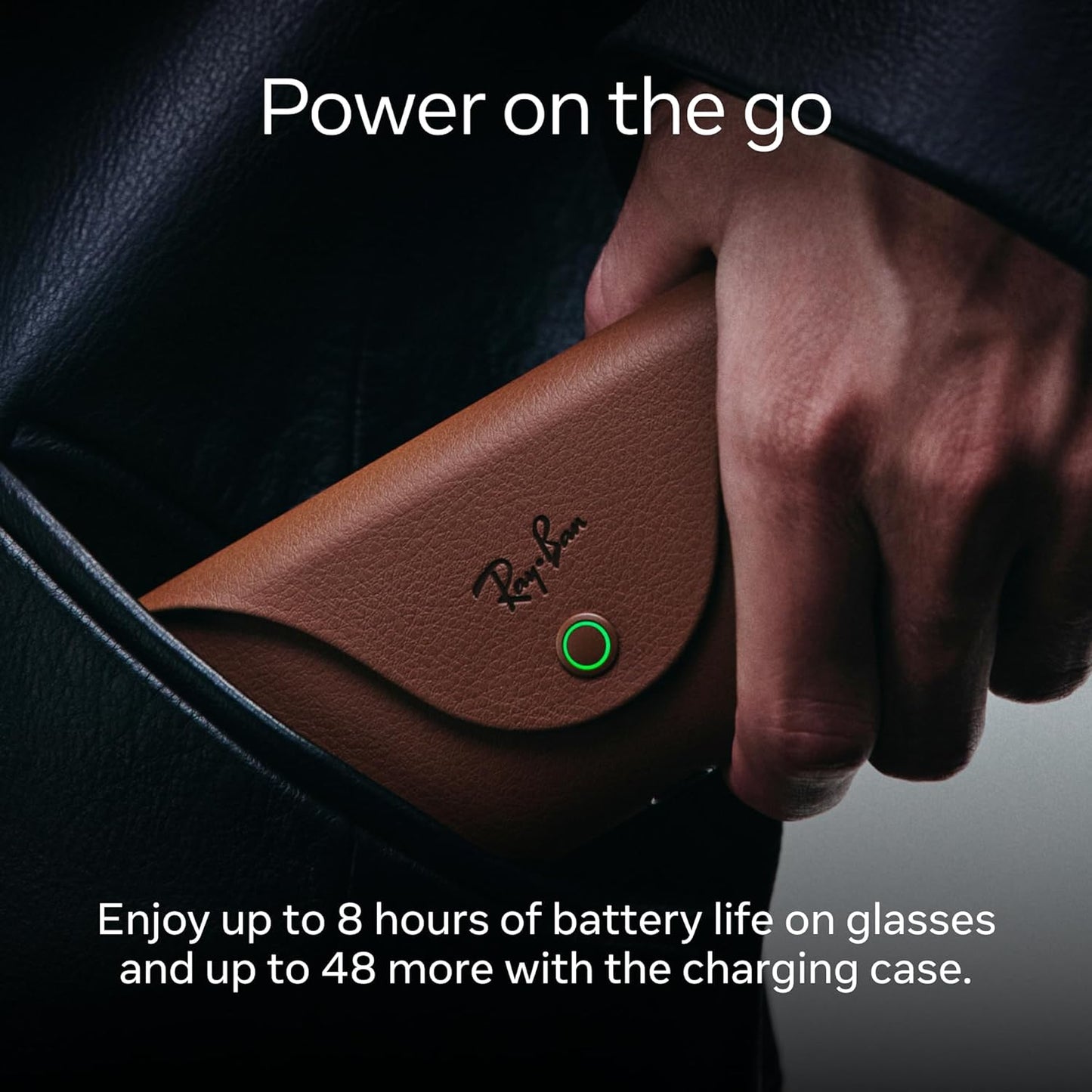 Meta Ray-Ban (Gen 2), Skyler, Shiny Black | Smart AI Glasses for Men, Women — 2x Battery Life — 3K Ultra HD Resolution