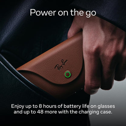 Meta Ray-Ban (Gen 2), Skyler, Shiny Black | Smart AI Glasses for Men, Women — 2x Battery Life — 3K Ultra HD Resolution