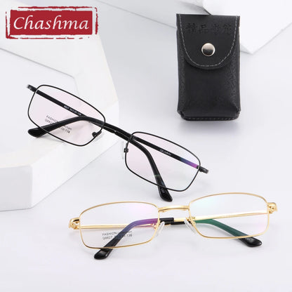 Foldable Optical Glasses Frame Prescription Eyeglass Men Folding Reading Glasses with Case