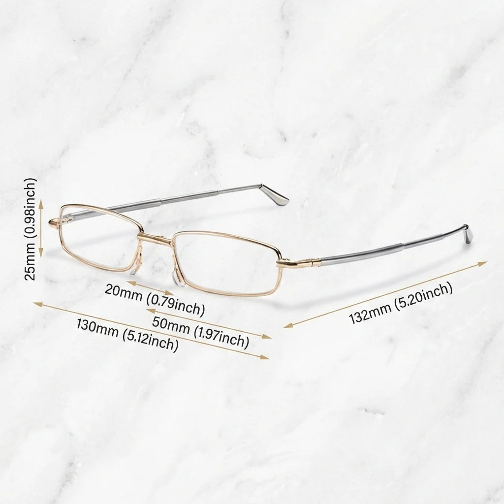 Foldable Full-Frame Reading Glasses, Compact and Portable, with Clear Vision and Comfortable to Wear, Suitable for Both Men and Women.