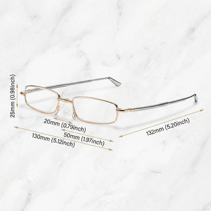 Foldable Full-Frame Reading Glasses, Compact and Portable, with Clear Vision and Comfortable to Wear, Suitable for Both Men and Women.