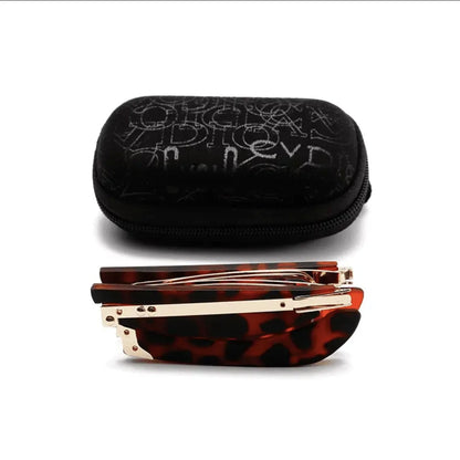 Foldable Reading Glasses With Case Men Women Anti Blue Light Presbyopia Glasses Elderly Eyewear Eyeglasses Diopter +1.0 to +4.0